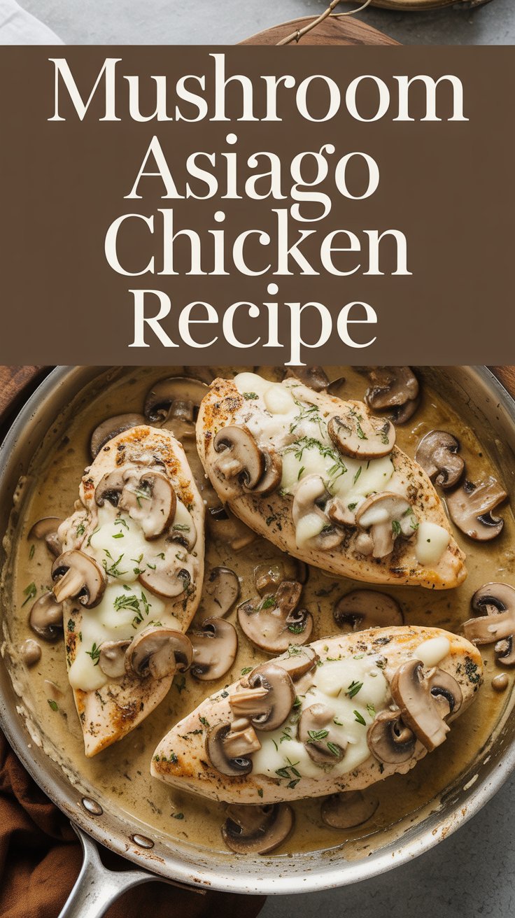 You are currently viewing Mushroom Asiago Chicken Recipe