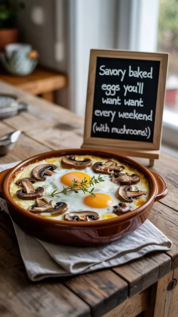 Savory Baked Eggs You'll Want Every Weekend (With Mushrooms!)