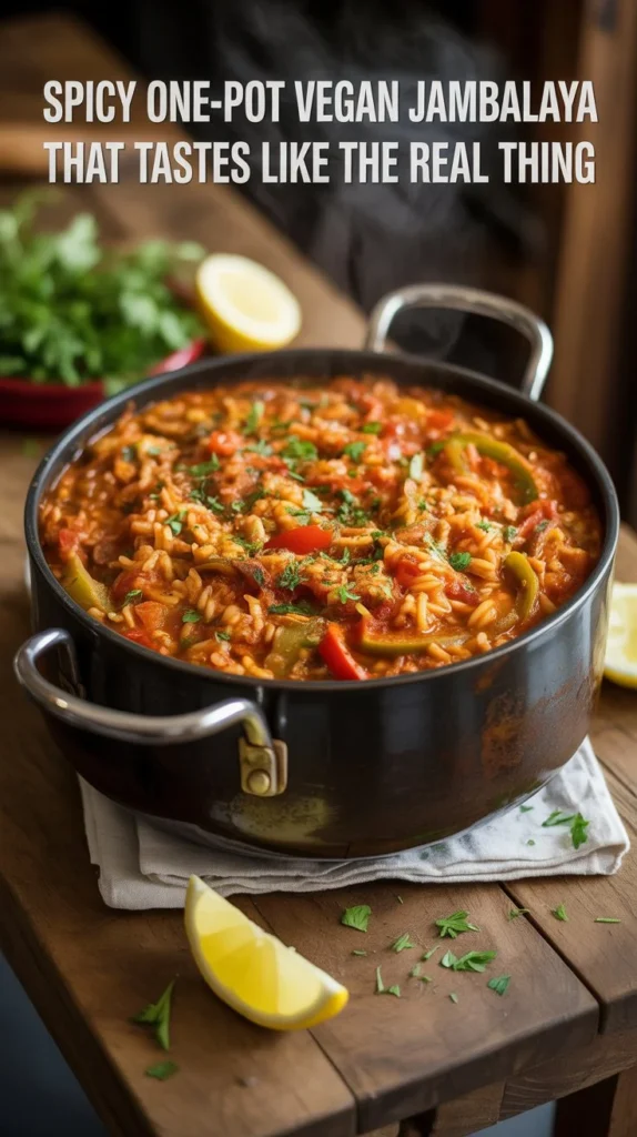 Spicy One-Pot Vegan Jambalaya That Tastes Like the Real Thing