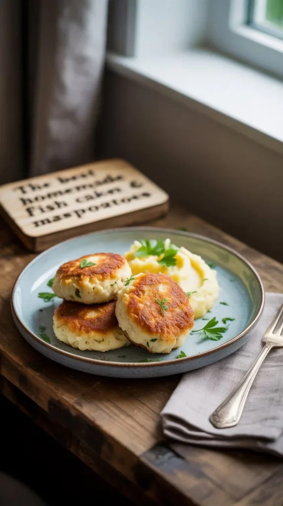 The Best Homemade Fish Cakes with Salmon & Mashed Potatoes