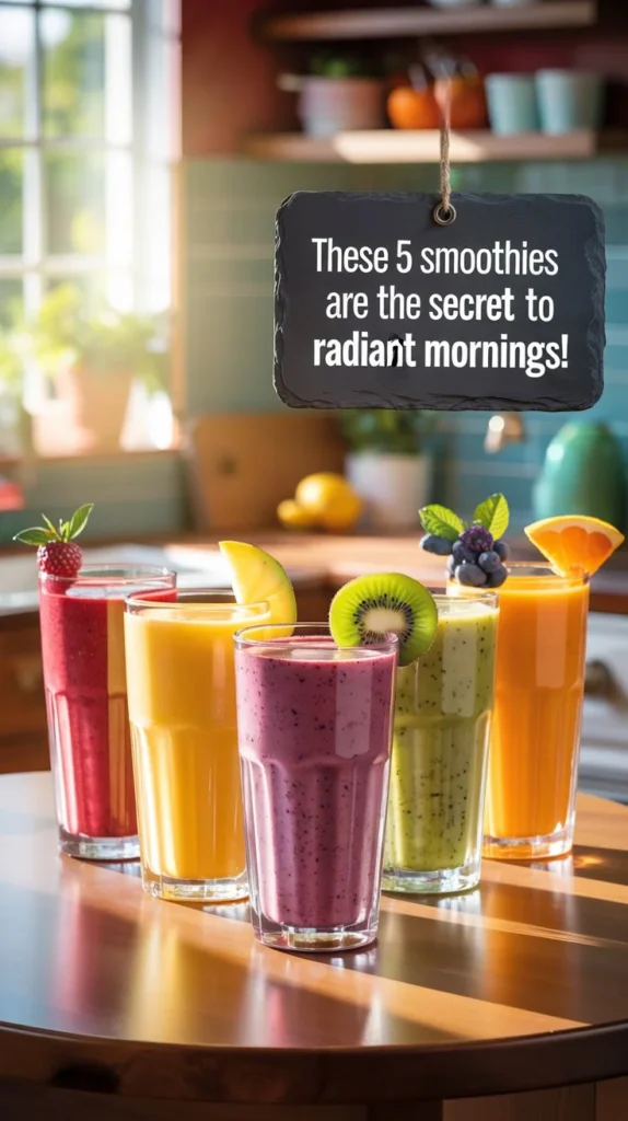 These 5 Smoothies Are the Secret to Radiant Mornings!