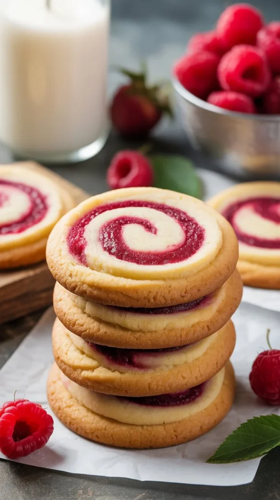 Buttery Raspberry Swirl Cookies That Practically Melt in Your Mouth