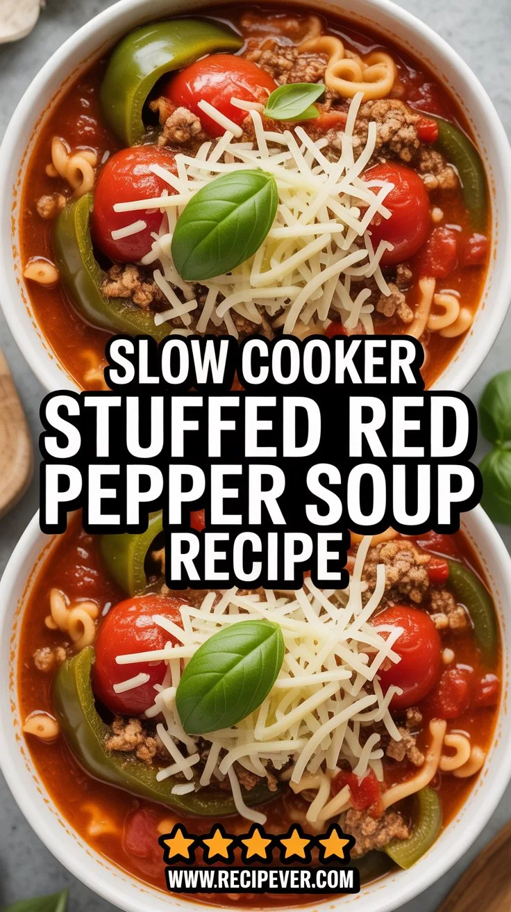 You are currently viewing Slow Cooker Stuffed Pepper Soup Recipe (Comfort in a Bowl)
