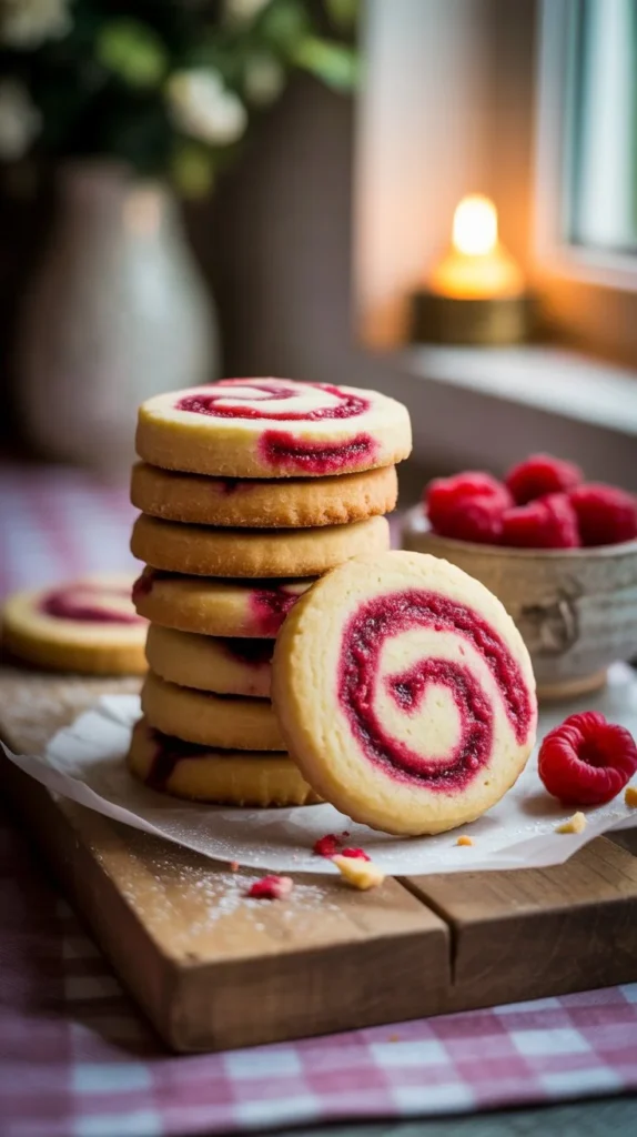 
 Holiday Cookie Perfection: Raspberry Swirl Shortbread Magic
