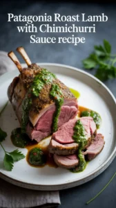 Read more about the article Patagonia Roast Lamb with Chimichurri Sauce Recipe