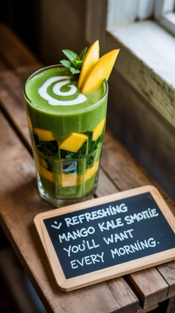 Refreshing Mango Kale Smoothie You’ll Want Every Morning