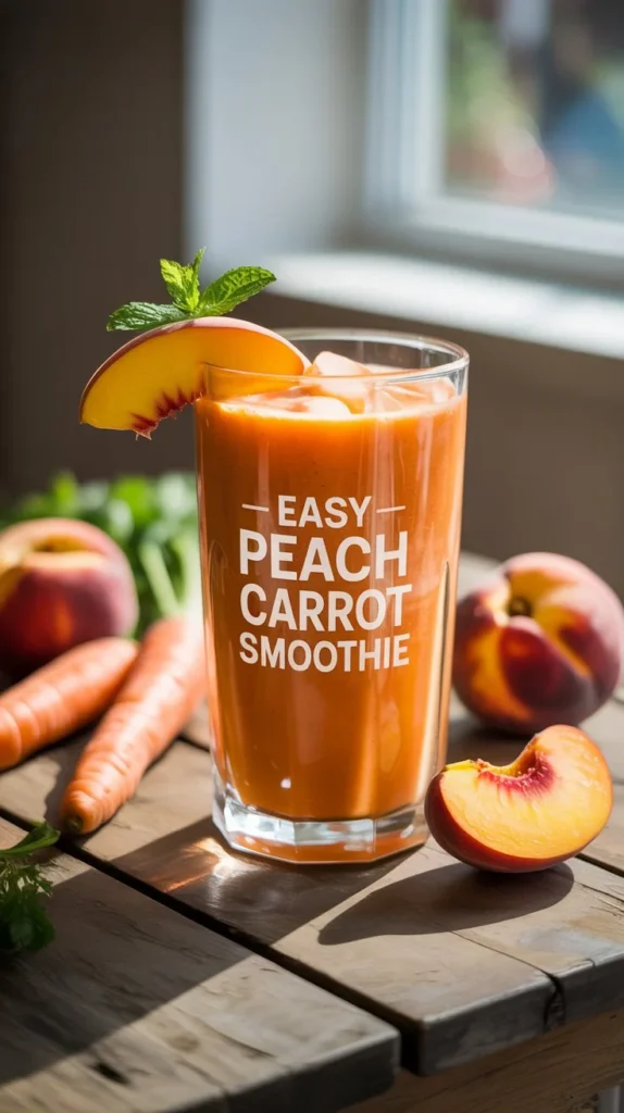 Healthy & Delicious: Easy Peach Carrot Smoothie in 5 Minutes