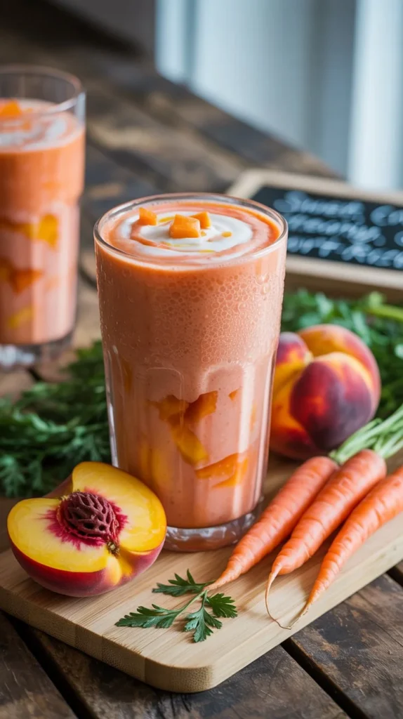 Peach Carrot Smoothie Recipe – A Bright & Nourishing Drink for Health and Glow