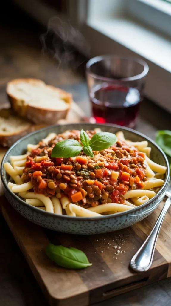 🥣 Lentil Bolognese Recipe – A Protein-Packed Vegan Twist on an Italian Classic