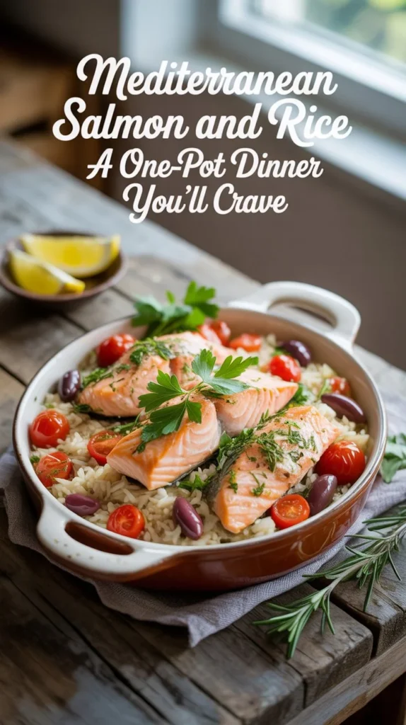 Mediterranean Salmon and Rice – A One-Pot Dinner You’ll Crave